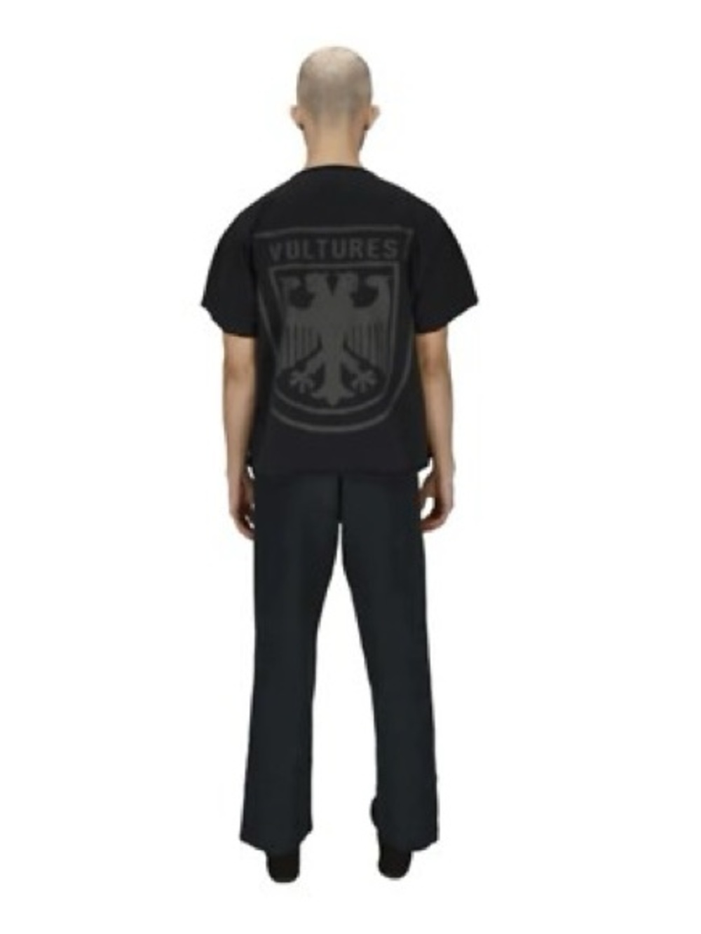 Yeezy Vultures Black Short Sleeve Tee
